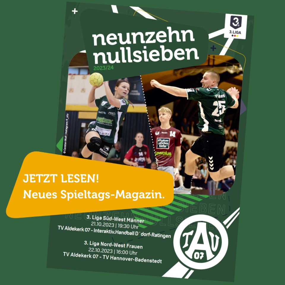 Spieltags-Magazin "1907" zum Heimspiel-Doppel online