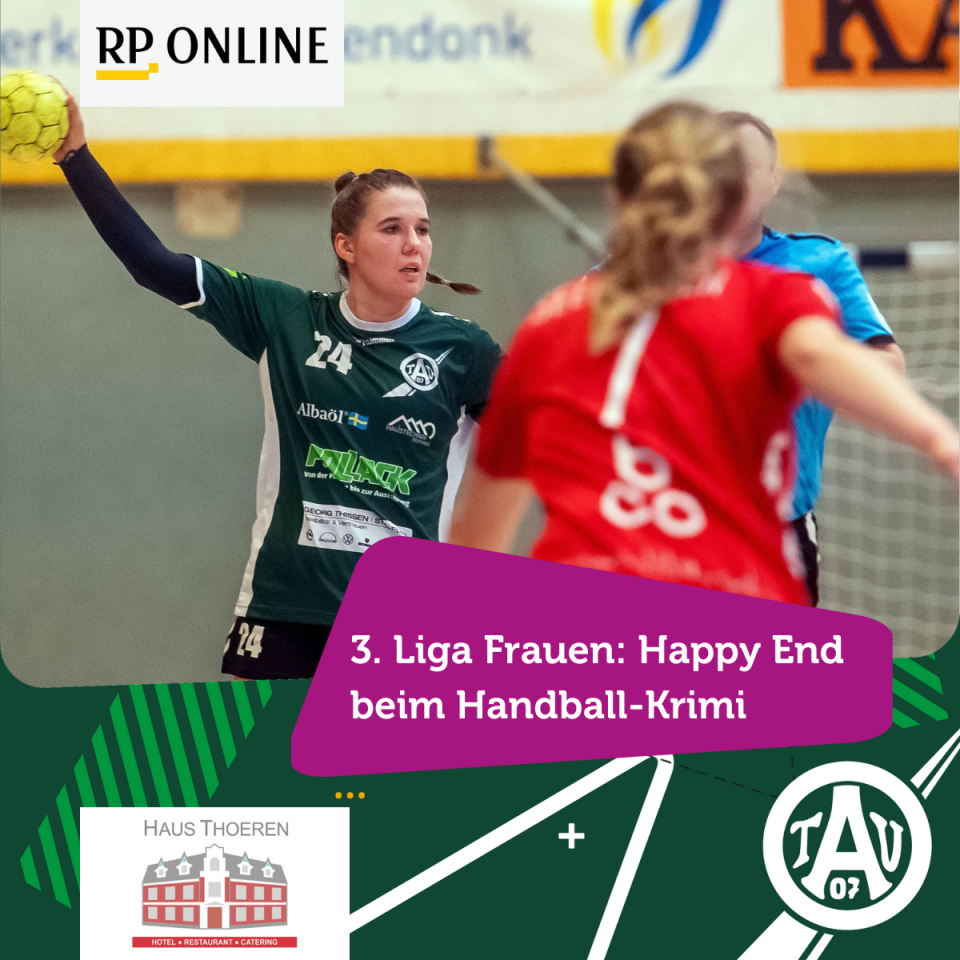 3. Liga Frauen des TV Aldekerk mit Happy End beim Handball-Krimi