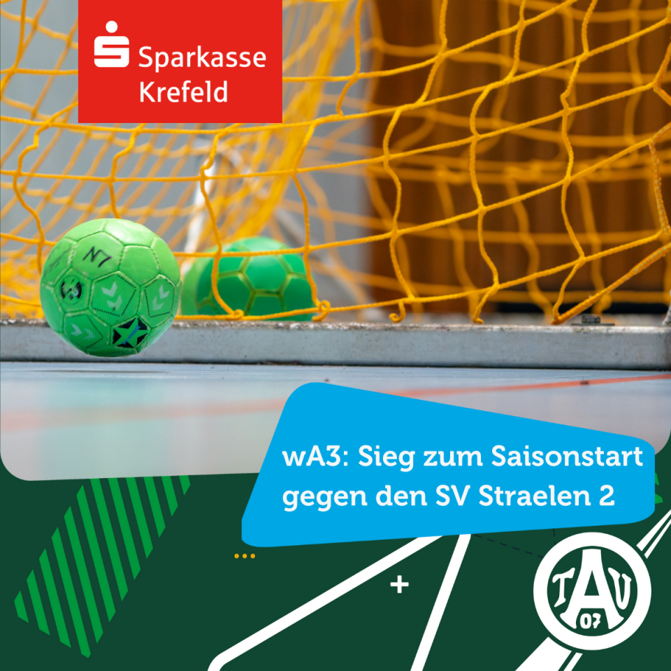 wA3: Sieg zum Saisonstart gegen den SV Straelen 2