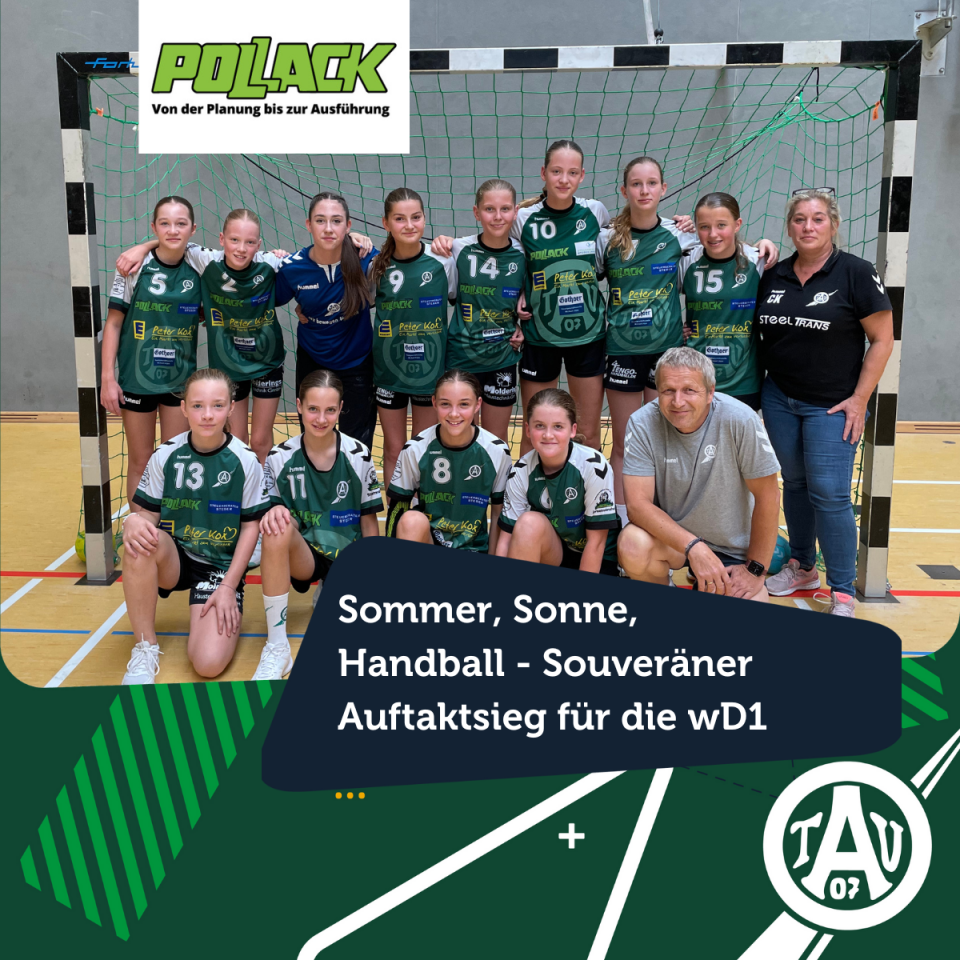 Sommer, Sonne, Handball - Souveräner Auftaktsieg für die wD1