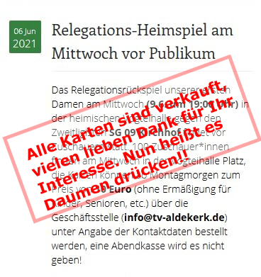 2021 06 09 damen aufstieg ausverkauft