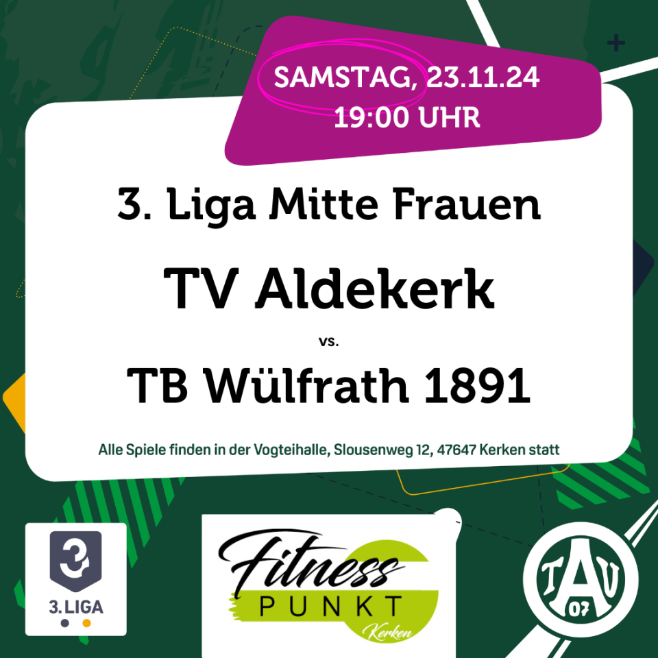 Frauen des TV Aldekerk mit Heimspiel zur Primetime am Samstagabend