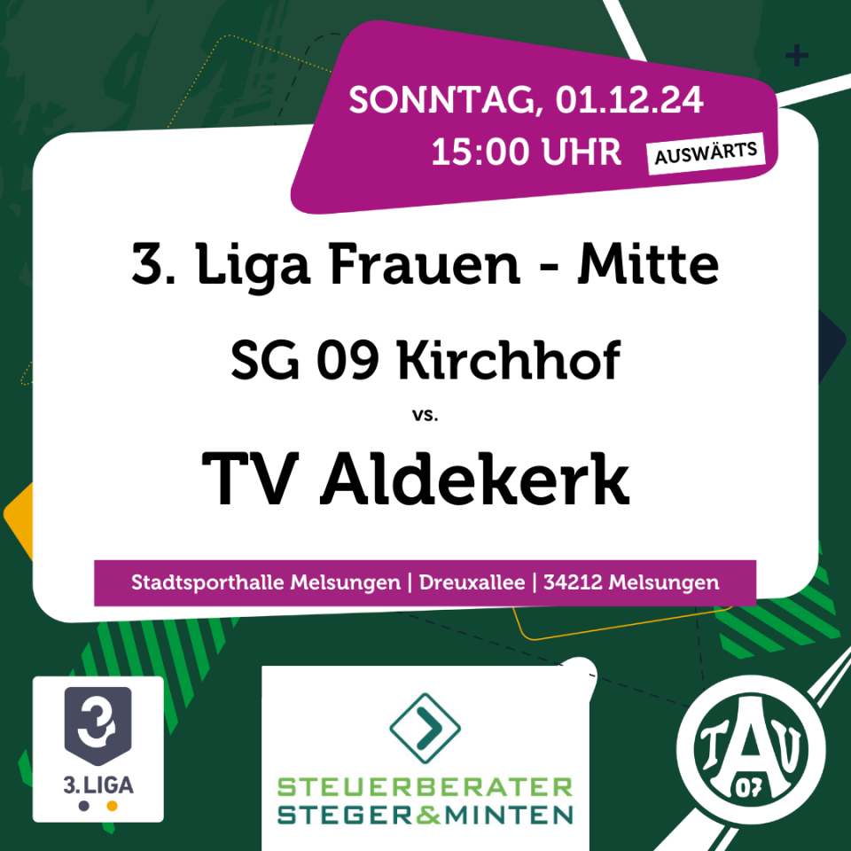 Frauen des TV Aldekerk reisen zum Tabellenführer