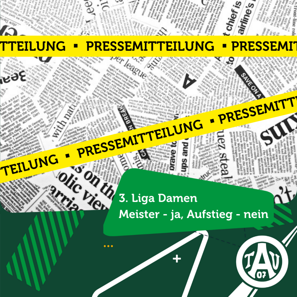 3. Liga Damen: Meisterschaft - ja, Aufstiegsrunde - nein