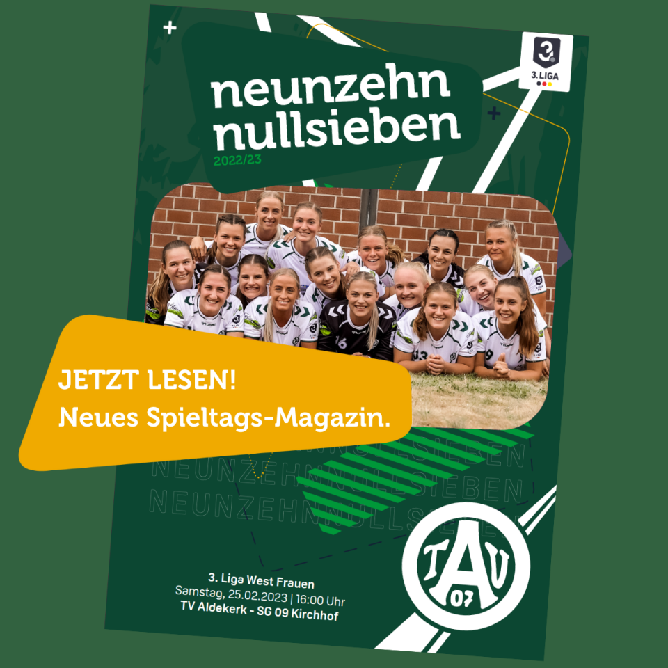 Spieltags-Magazin 1907 jetzt online