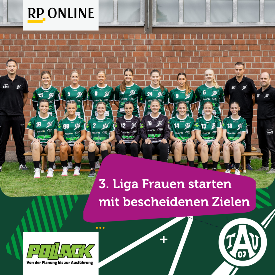 3. Liga Frauen des TV Aldekerk mit bescheidenen Zielen