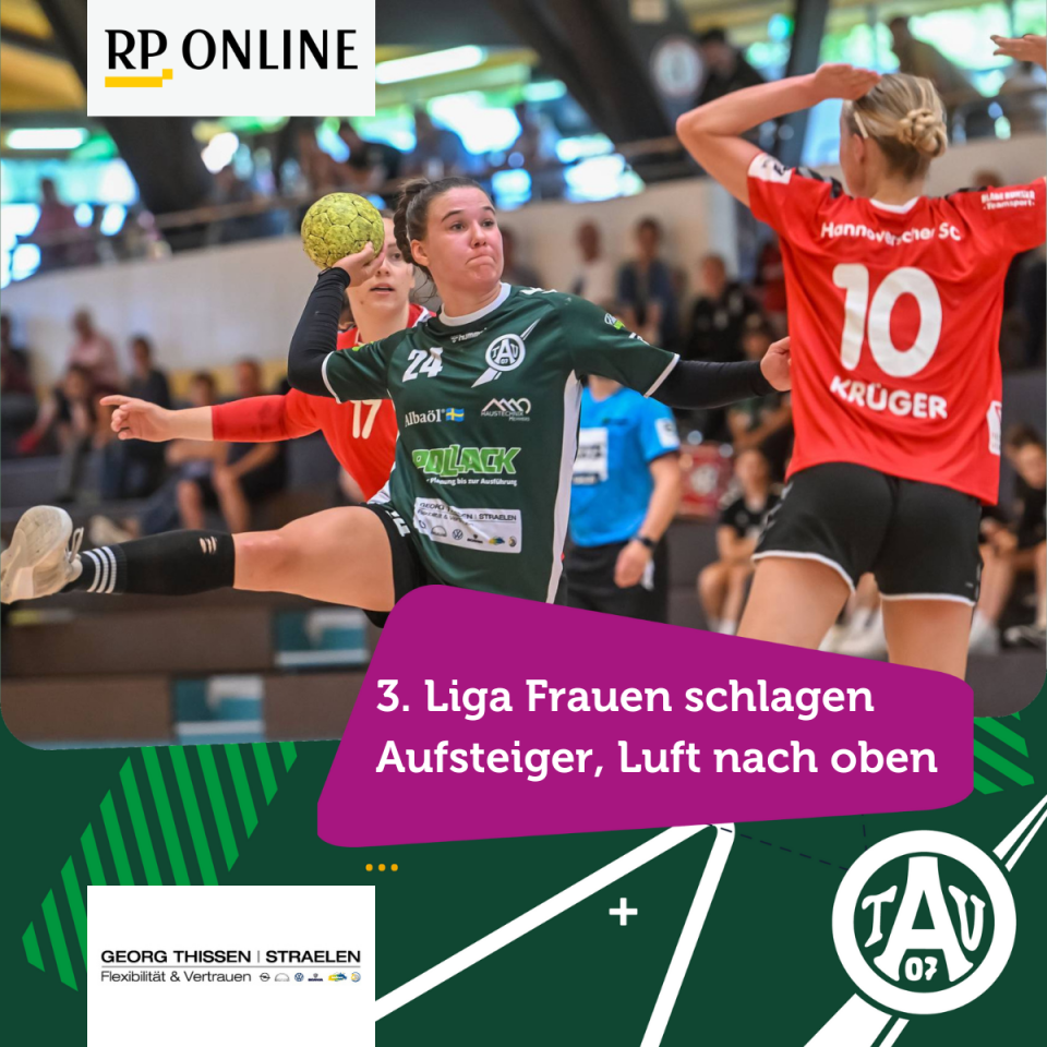 3. Liga Frauen des TV Aldekerk schlagen Aufsteiger