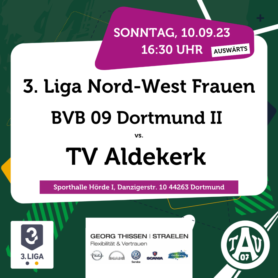 Frauen des TV Aldekerk reisen zuversichtlich nach Dortmund
