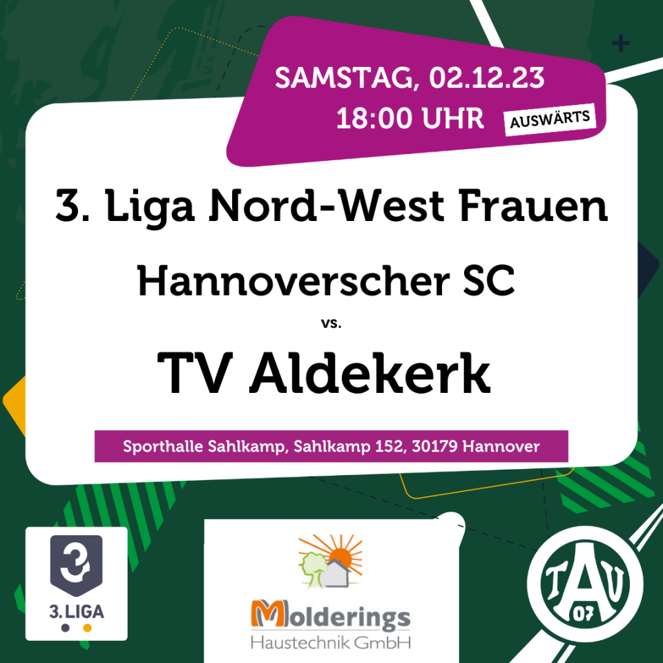 Damen des TV Aldekerk reisen als klarer Favorit nach Hannover
