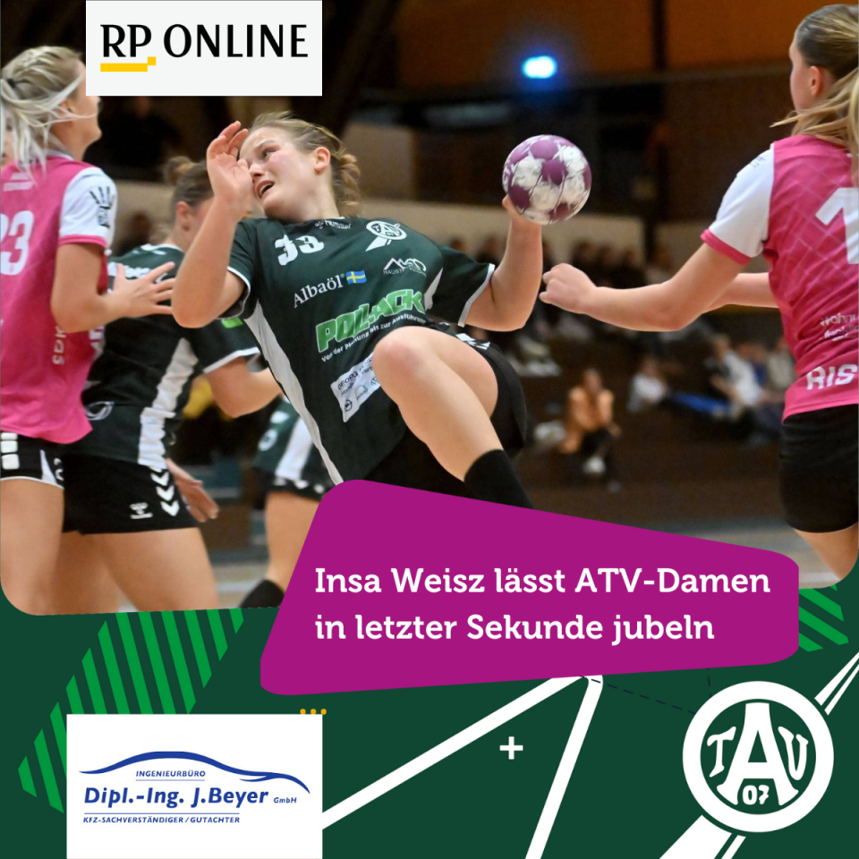 Insa Weisz lässt Damen des TV Aldekerk jubeln