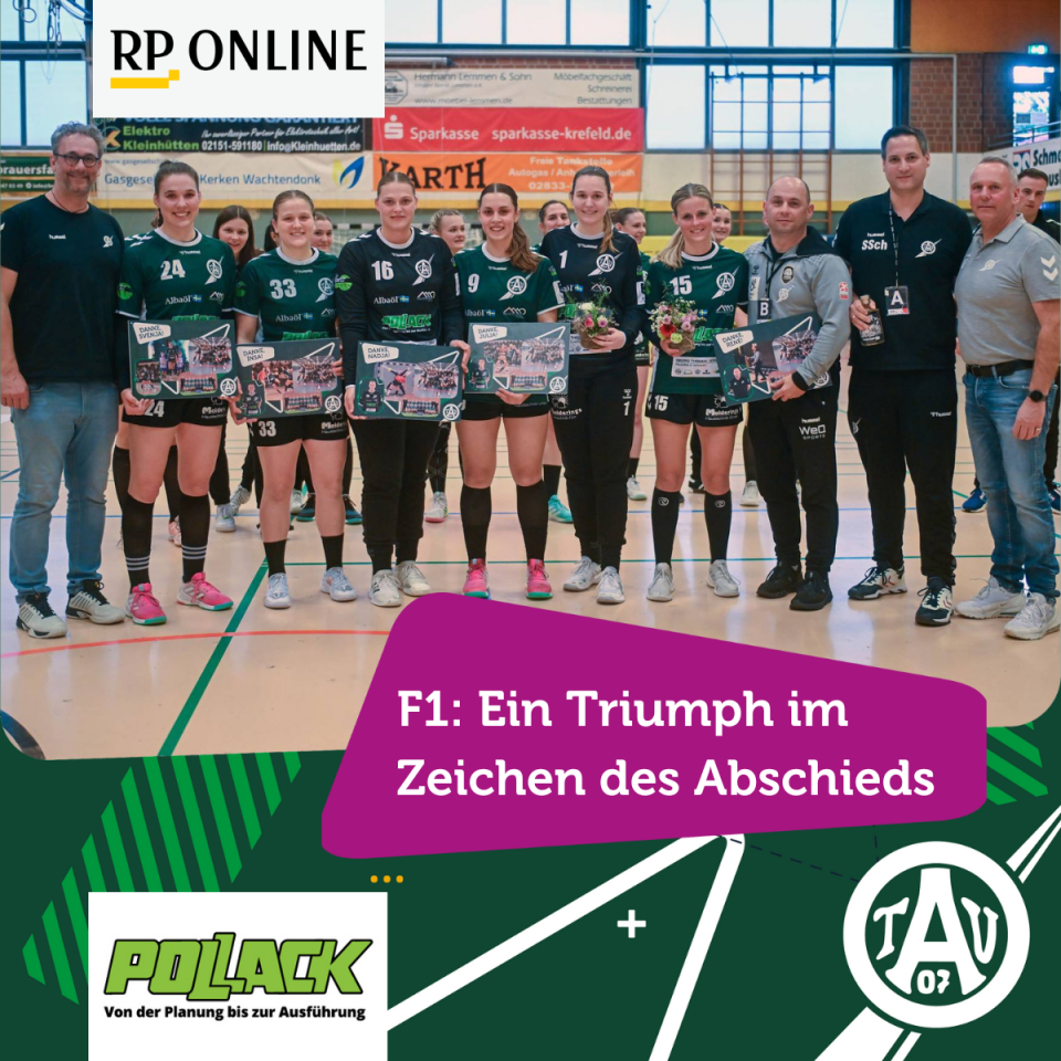 Frauen des TV Aldekerk mit Triumph im Zeichen des Abschieds