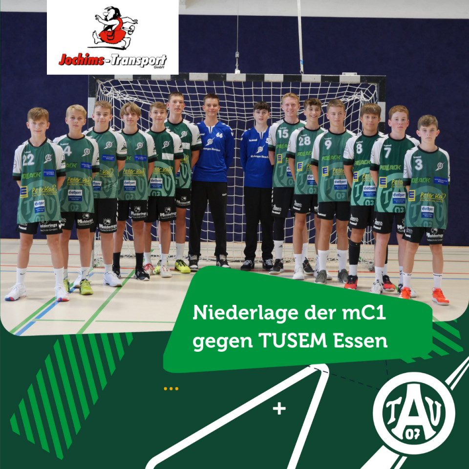 Niederlage der mC1 gegen TUSEM Essen