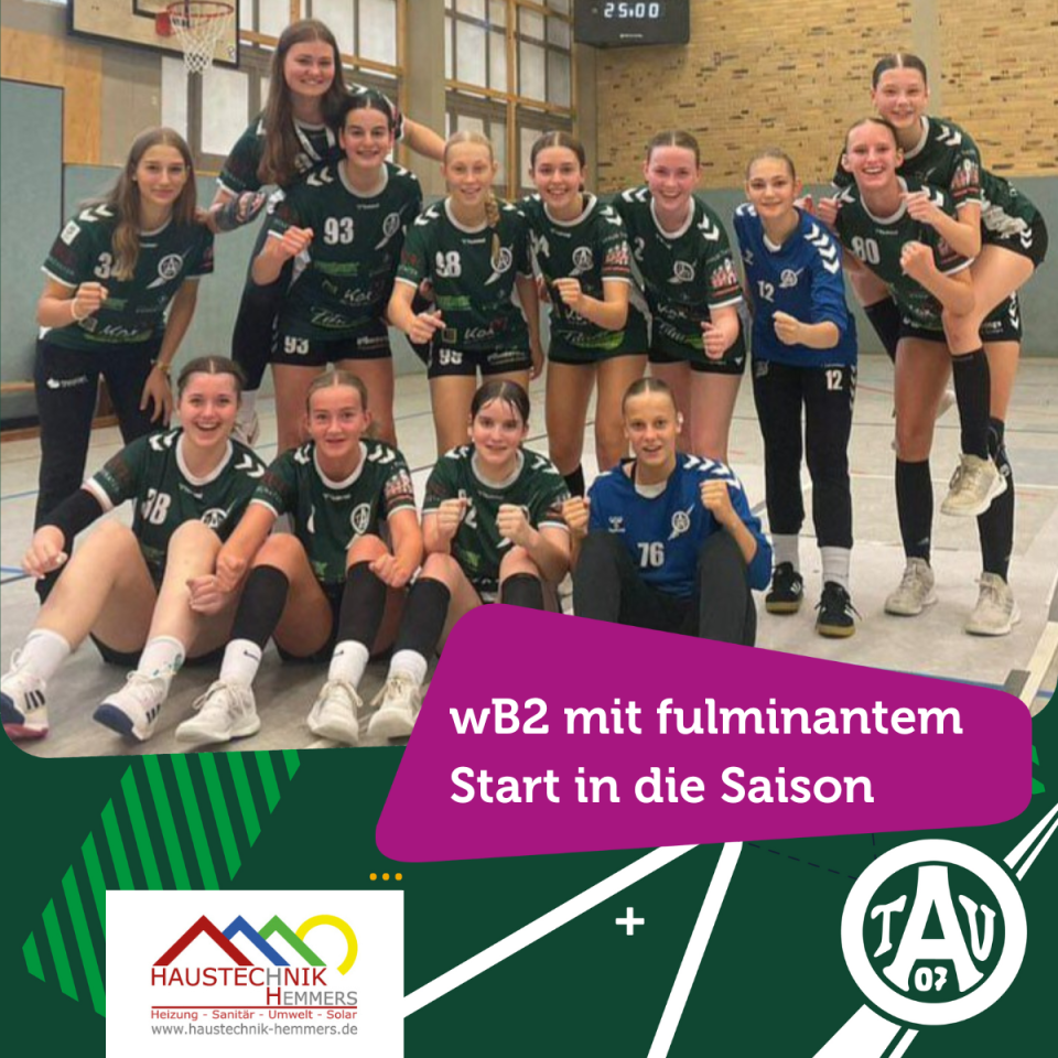 wB2 des TV Aldekerk mit fulminantem Start in die Saison