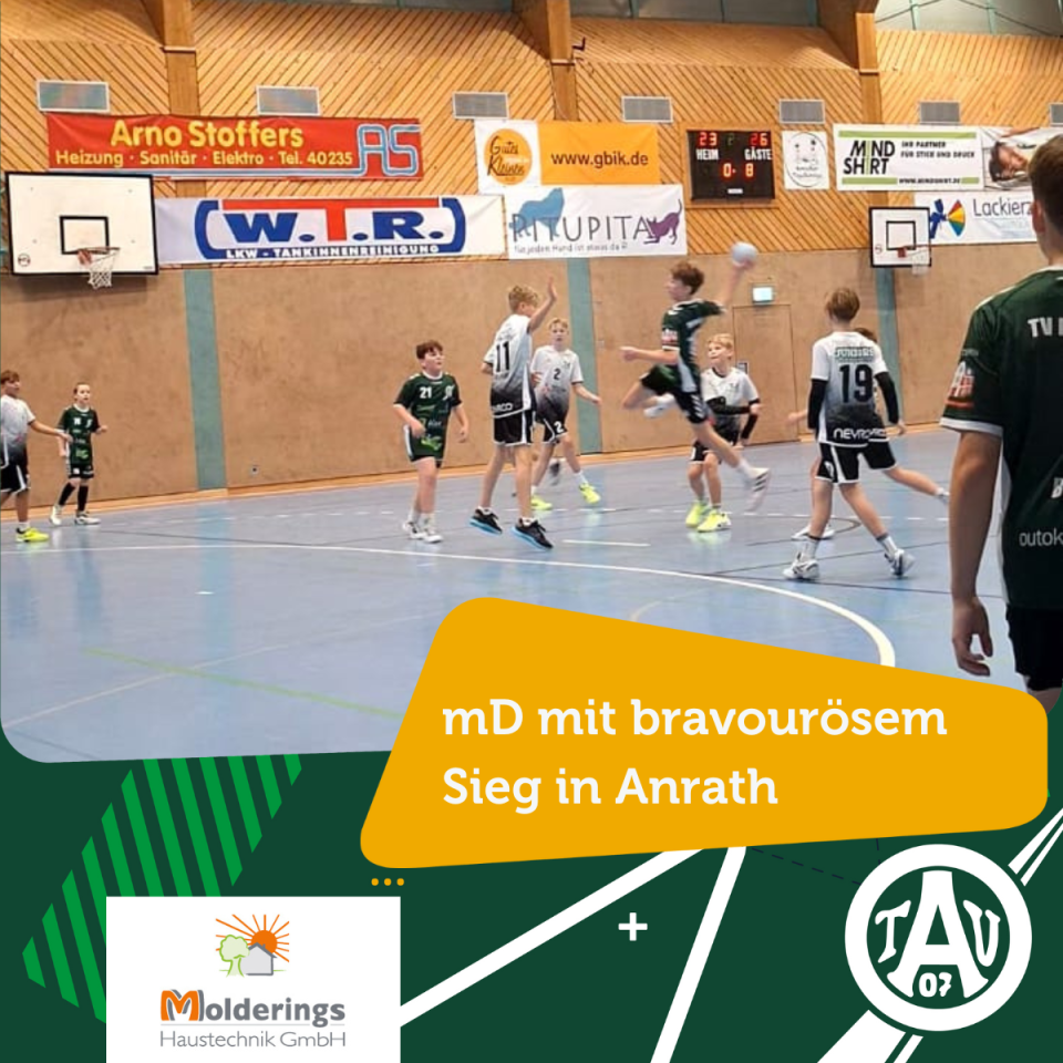 mD des TV Aldekerk mit bravourösem Sieg in Anrath