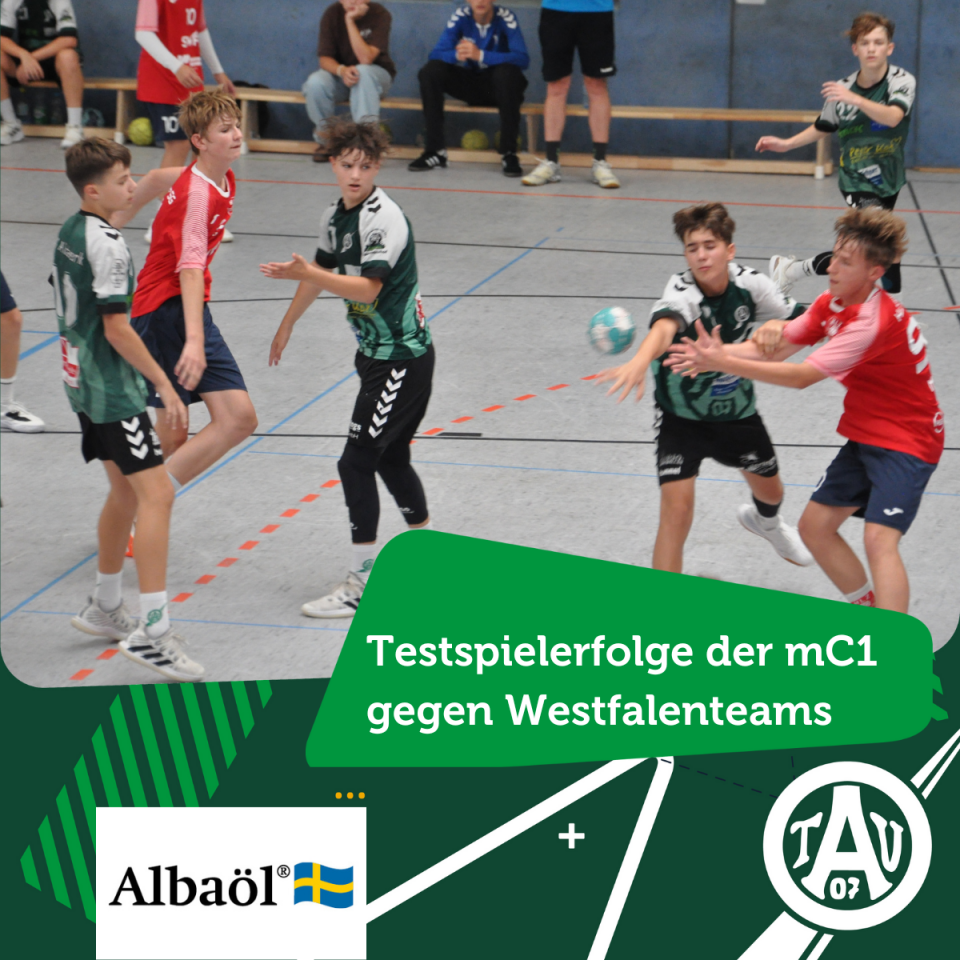 Testspielerfolge der mC1 gegen Westfalenteams