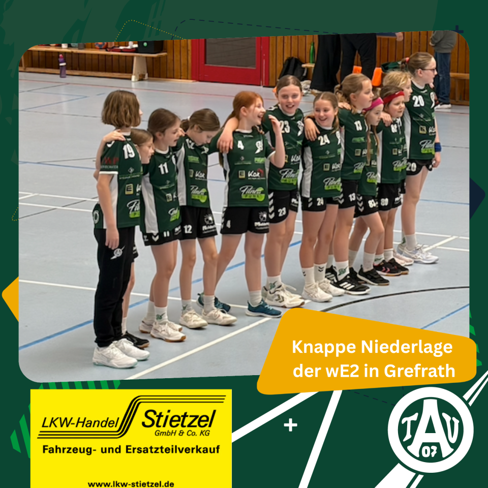 Knappe Niederlage der wE2 in Grefrath