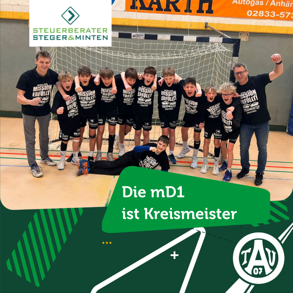 Die mD1 ist Kreismeister