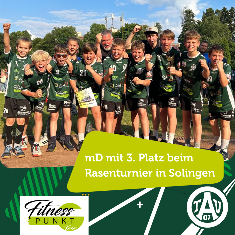 mD des TV Aldekerk mit 3. Platz beim Rasenturnier in Solingen