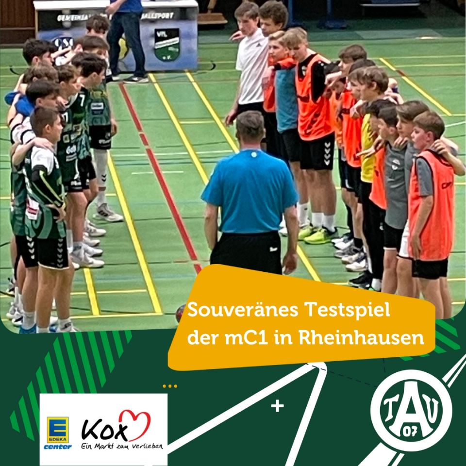 Souveränes Testspiel der mC1 in Rheinhausen