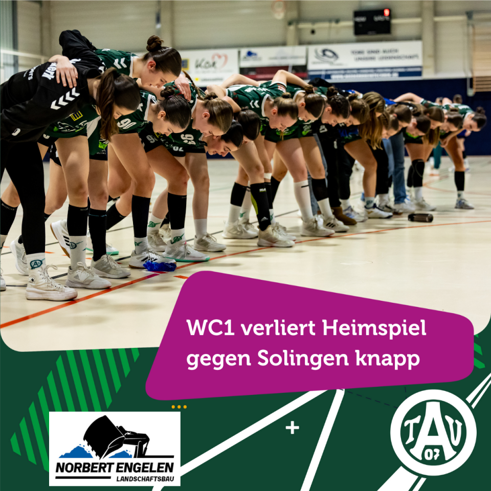 WC1 verliert Heimspiel gegen Solingen knapp