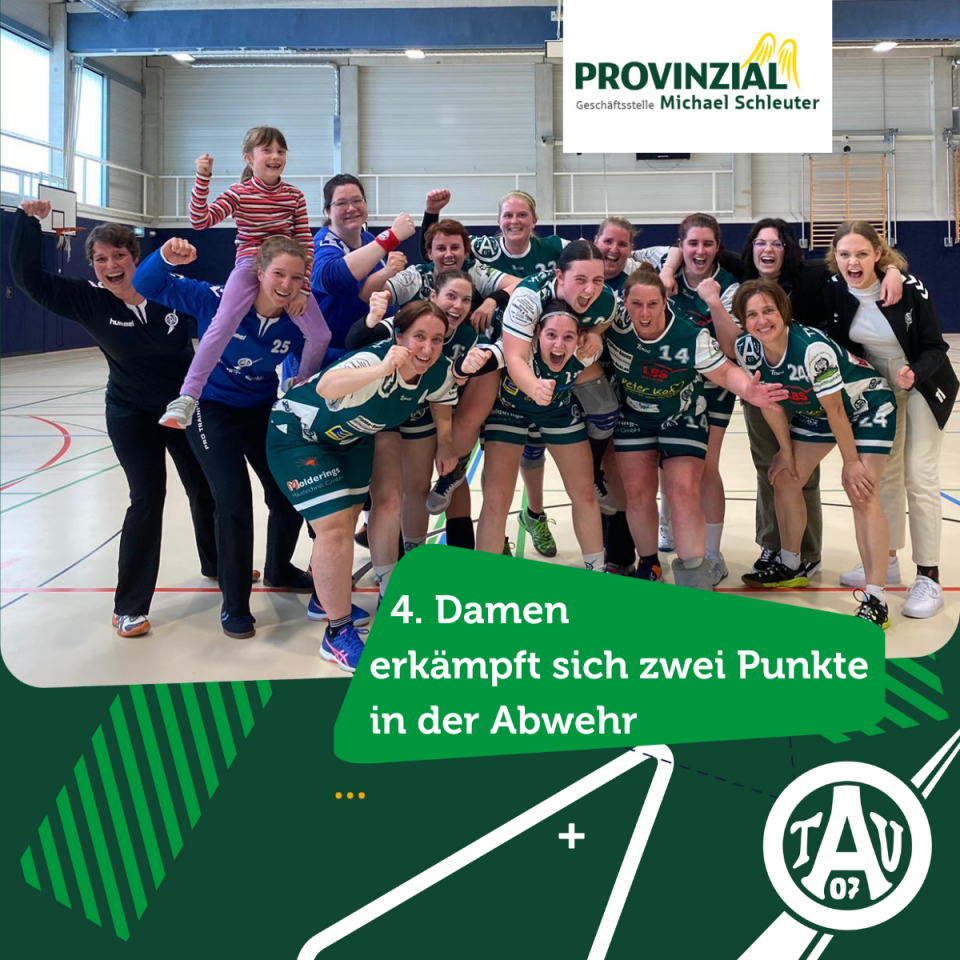 4. Damen erkämpft sich zwei Punkte in der Abwehr
