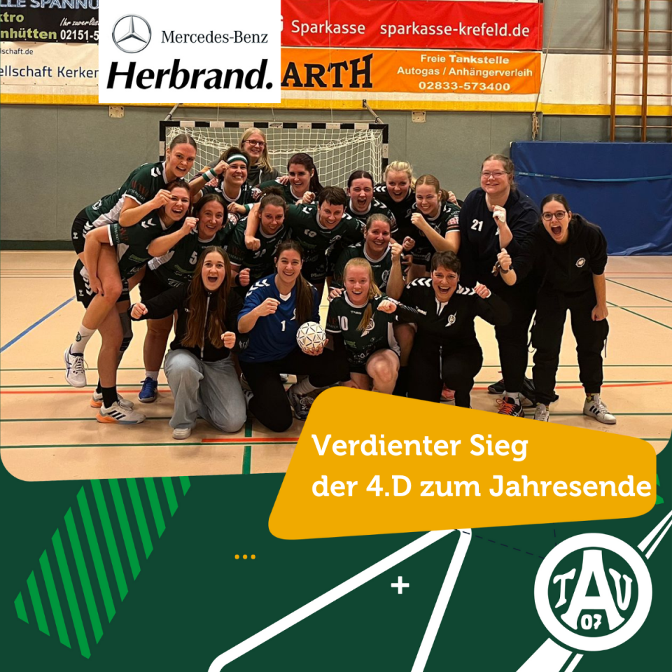 Verdienter Sieg  der 4.D zum Jahresende